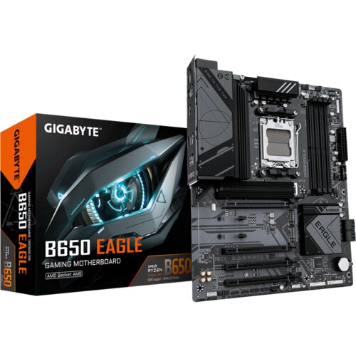 Gigabyte B650 EAGLE AM5 ATX osnovna plošča - AMD B650, 4xDDR5, 3xM.2, 4xSATA, 1Gb LAN, 1xDP, 1xHDMI - B650 EAGLE Cene
