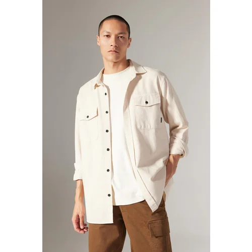 Defacto Regular Fit Cotton Long Sleeve Shirt Jacket