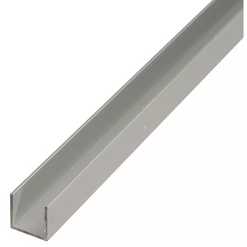 STABILIT Aluminijasti U profil Stabilit (1.000 x 25 x 25 mm, debelina: 2 mm, eloksiran aluminij)