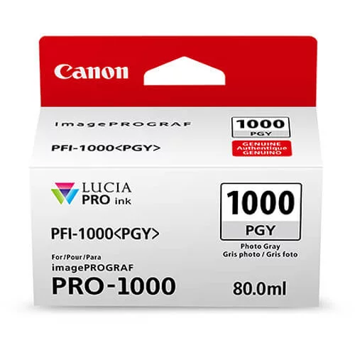 Canon kartuša PFI-1000 PGY (foto siva), original