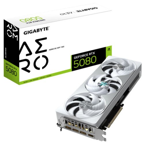 Gigabyte GeForce RTX 5080 AERO OC SFF 16GB ( GV-N5080AERO OC-16GD ) Cene