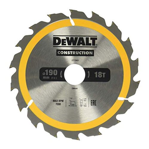 Dewalt KROŽNA ŽAGA DEWALT.190x30mmx40z, (21385815) Cene
