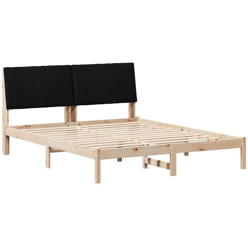 Krevetna konstrukcija Smeđa 160 x 200 cm Čvrsto borovo drvo Slike