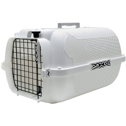 Catit transportni boks White Tiger Voyageur bel - Š 32 x G 48 x V 28 cm Cene