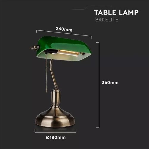  Stona lampa BANKER 1xE27/60W/230V Slike