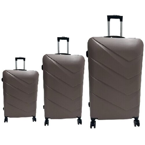 Hoffmanns 3-dijelni ABS set kofera Waveline platinum Slike