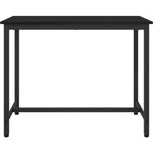  Stol Crni hrast 100 x 50 x 76 5 cm Inženjerska drva i čelik Slike