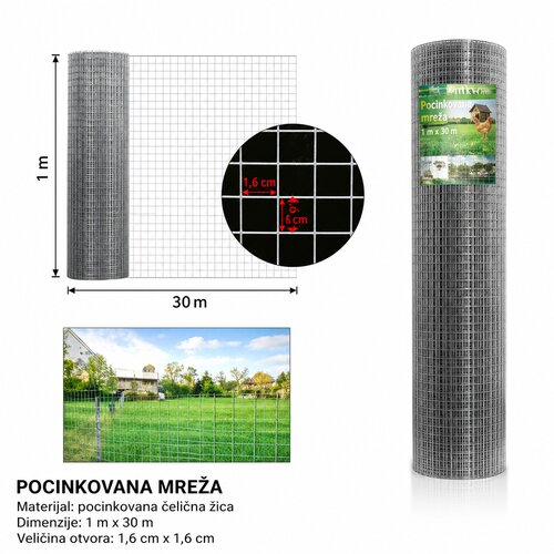 KMT Pocinkovana mreža, 30m Cene