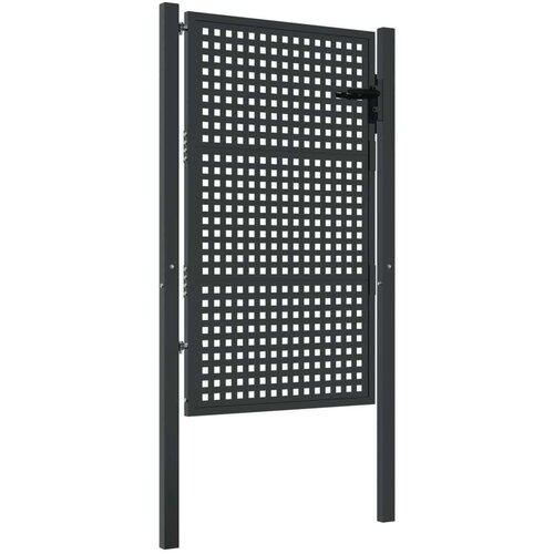vidaXL Vrtna vrata antracitna 105x175 cm jeklo Cene