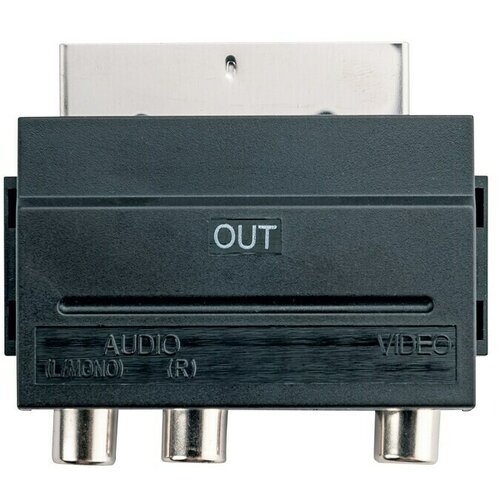 SCHWAIGER Video-AV adapter OUT (1 x utikač Scart, 3 x Cinch adapter) Slike