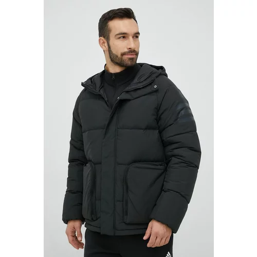 Adidas Pernata jakna za muškarce, boja: crna, za zimu