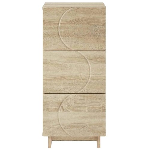  Komoda Hrast sonoma 33.5 x 34.5 x 75 cm Konstruirano drvo - Hrast sonoma Slike