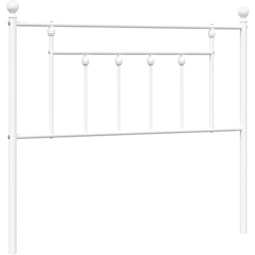 Maison Chic Kovinsko Posteljno vzglavje - Vzglavna omarica - Nočna omarica belo 100 cm, (21704408) Cene