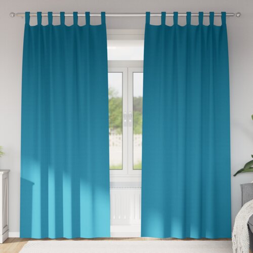 vidaXL Zavjese za zamračivanje 2 pcs Tirkizna 225 x 140 cm Poliester Cijene