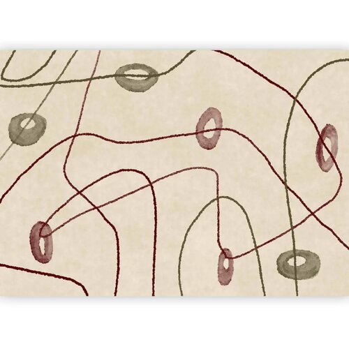  Foto tapeta - Lines and shapes &amp;ndash; bead labyrinth on a pale washed background 350x256 Slike