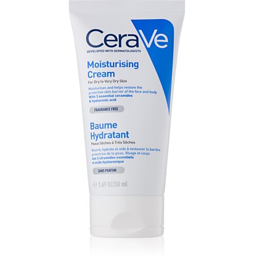 CeraVe Moisturizing vlažilna krema za telo in obraz 50 ml za ženske Slike
