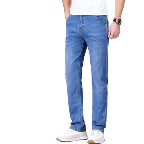 Pierre Cardin mu&scaron;ke farmerke, ravan kroj, svetloplave Cene