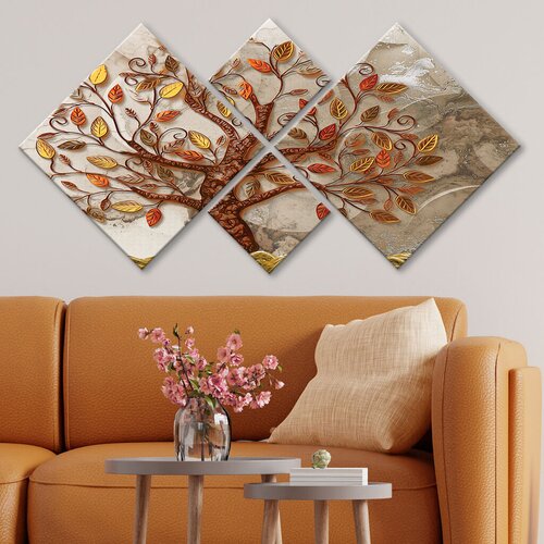 Wallity slika 4MDF1787222420, 60x115 cm, 4 dela Cene