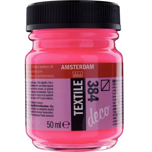 Royal Talens Amsterdam, boja za tekstil, 50ml - odaberite nijansu Reflex rose Slike