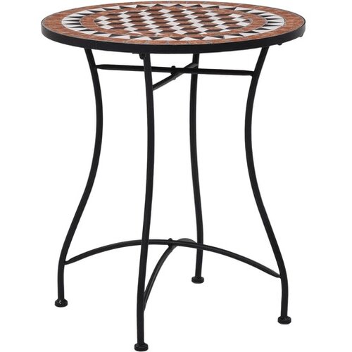  Bistro stolić s mozaikom smeđi 60 cm keramički Cijene