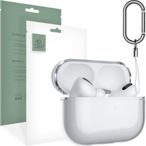 TECH-PROTECT ETUI FLEXAIR ZA APPLE AIRPODS PRO 1/2 CLEAR PROZOREN, (22069667) Cene