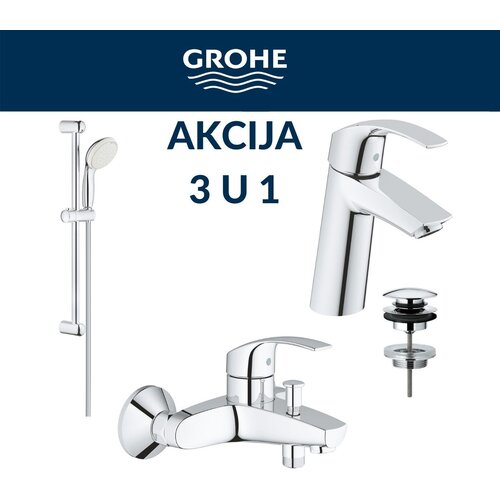 Grohe Eurosmart SET 3 U 1 Umivaonik kada klizna &scaron;ipka Cene