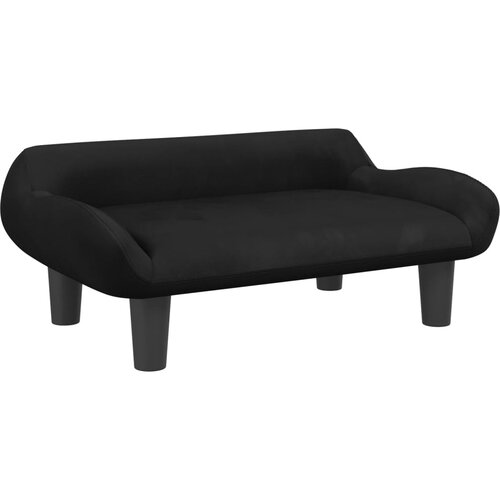 Maison Chic Otroški kavč - Otroški divan - Otroški sedež črn 70x40x24 cm žamet, (21729646) Cene