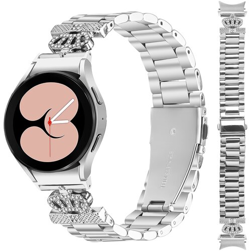 INF Pa&scaron;ček za uro Galaxy Watch4/5/6 iz nerjavečega jekla - srebrn, (22064128) Cene