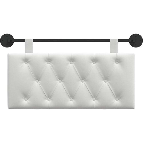  Držeće uzglavlje Zidne Bijeli 100 x 55 x 7 cm tkanina - Bijeli 90 cm bez LED Slike