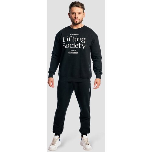 GymBeam lifting society sweatshirt black 112057 Slike