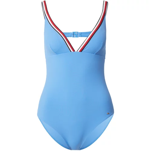 Tommy Hilfiger Underwear Jednodijelni kupaći kostim svijetloplava / crvena / bijela