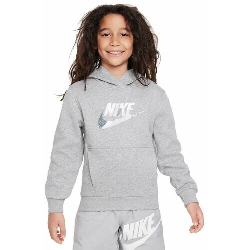 Nike dukserica za devojčice K club FLC HBR Hoodie SSNL GRX FD3170-063 Slike