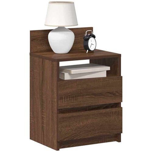 vidaXL Nočne omarice z 2 predaloma 2 kosa rjav hrast 40x33x60 cm Cene