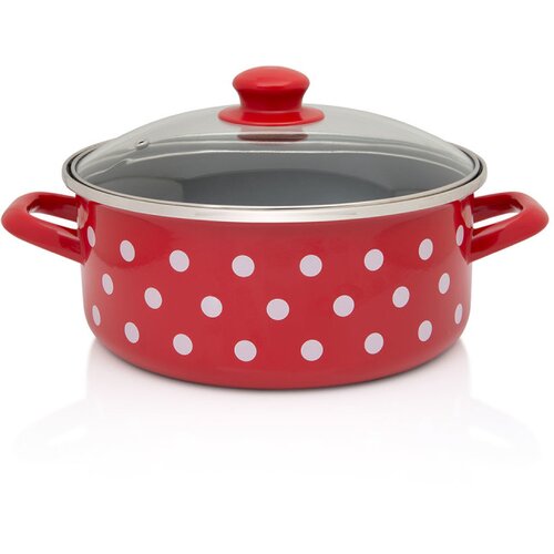 Metalac Lonac Red Dots plitka 20 cm 2,75 l Slike