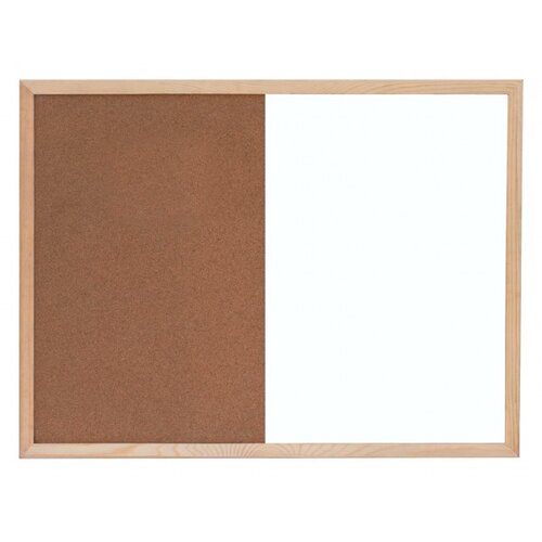  Ploča bijela magnetna/pluto zidna 60x90cm, drv.okvir 22373 Cene