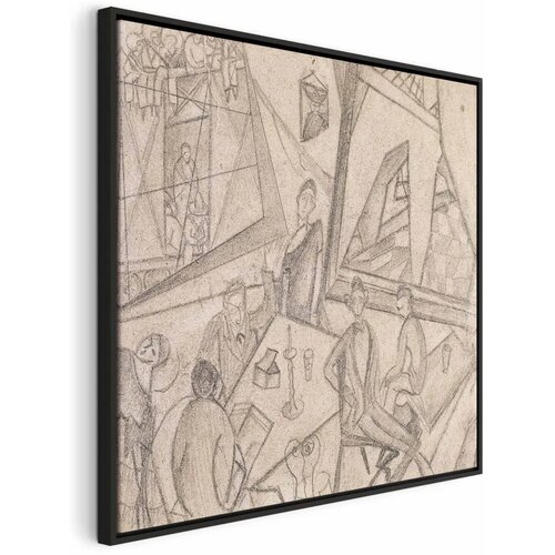  Slika - Frida Kahlo &ndash; Frida and Her Contemporaries 80x80 U crnom drvenom okviru Cijene