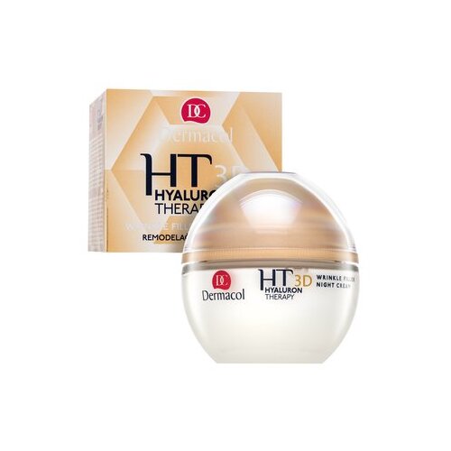 Dermacol 3D Hyaluron Therapy nočna krema za preoblikovanje 50 ml za ženske Slike
