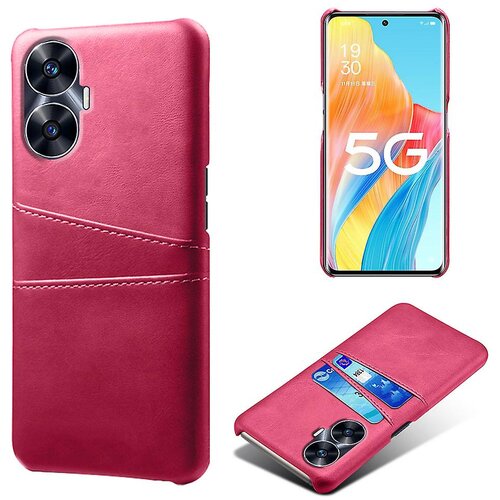 INORCO Za Realme C55 dvojne reže za kartice, za&amp;scaron;čita pred padcem, ovitek za telefon iz PU usnja, prevlečen PC ovitek, (22033401) Slike