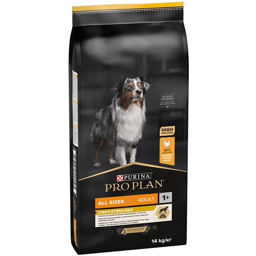 Pro Plan All sizes Adult Light/Sterilised OPTIWEIGHT - 2 x 14 kg Slike