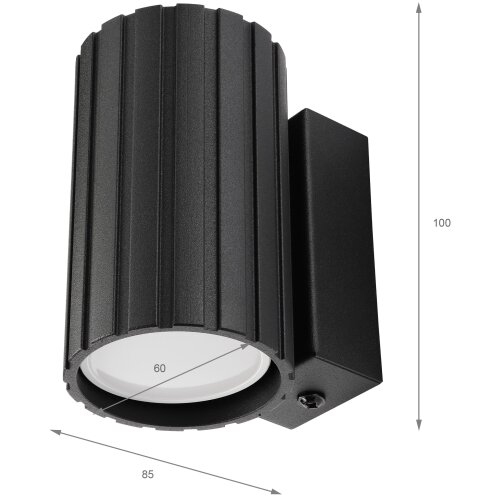  Brilagi - Zidno svetlo CRISPINA 1xGU10/10W/230V 10 cm crno Slike