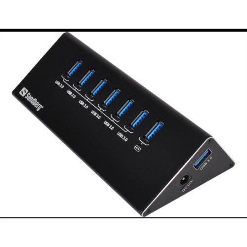 Sandberg USB 3.0 Hub 6+1 ports vozli&scaron;če Cene