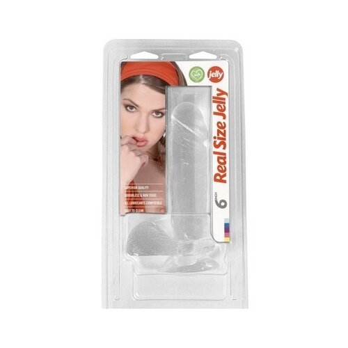  Silikonski prozirni dildo | Real Size Jelly 6 Cene