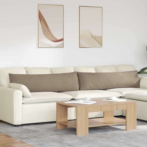 vidaXL jastučići za sofu 2 pcs sivo-smeđa 145 x 40 cm tkanina Cijene