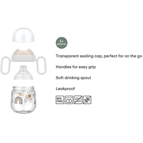 Mepal Svetlo rožnata plastična otro&amp;scaron;ka skodelica 200 ml Fairy Garden &amp;ndash; Slike
