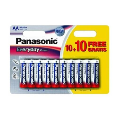Panasonic baterije LR6EPS/20BW-AA alkalne everyday 20 komada ( 85011 ) Cene