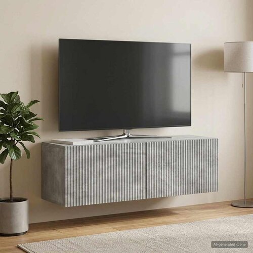  ormar za zid 98 x 31 x 30 cm Betonska siva Konstruirano drvo Cijene