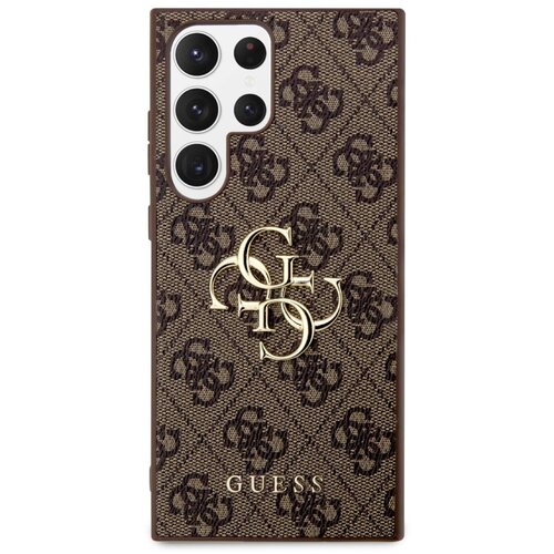 Guess Hrbtni pokrov za Samsung Galaxy S24 Ultra z vzorcem 4G Elegant, Rjava, (21749270) Slike