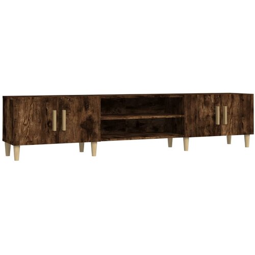 Maison Chic TV omarica - TV stojalo - Televizijska omarica dimljeni hrast 180x31,5x40 cm inženirski les, (21701638) Cene