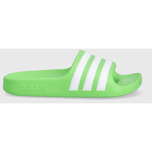 Adidas Otro&amp;scaron;ki natikači ADILETTE AQUA K zelena barva Slike