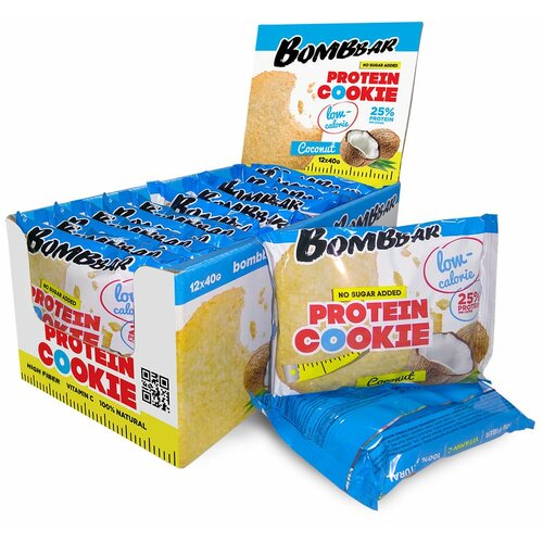 Bombbar Nisko-kalorični nepreliveni cookie, kokos 40g Slike